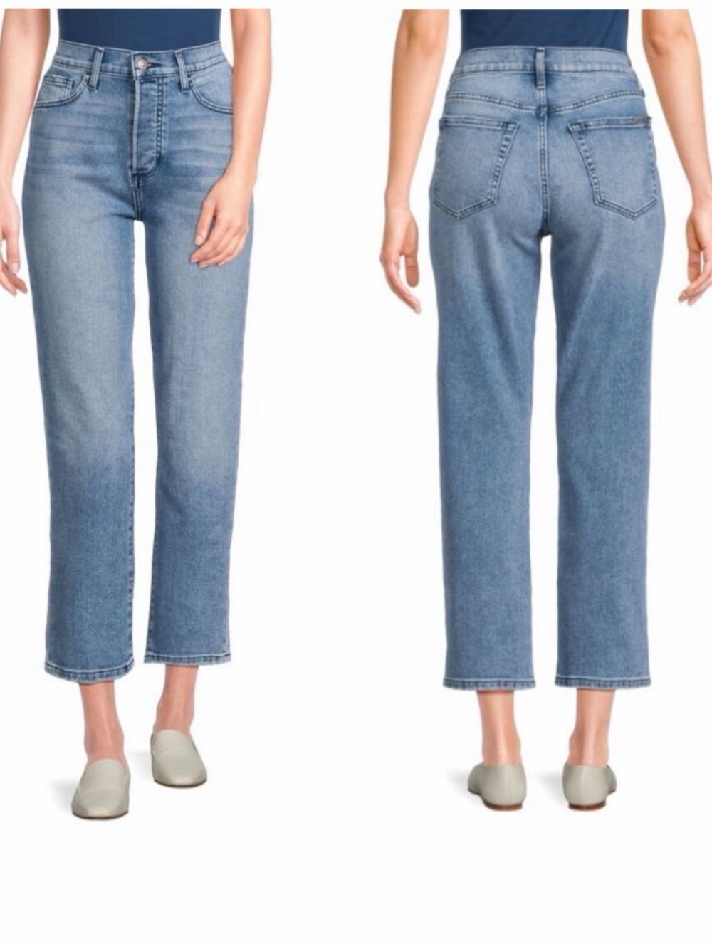 Joe’s Women’s 32 The OG Cara Jeans Cotton Ankle Classic Light Denim Button Fly